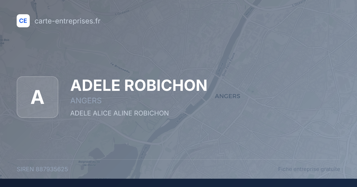 ADELE ROBICHON — 887935625 — fiche entreprise
