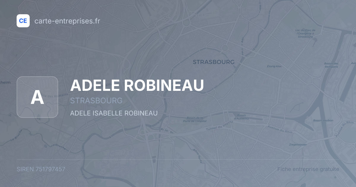 ADELE ROBINEAU — 751797457 — fiche entreprise