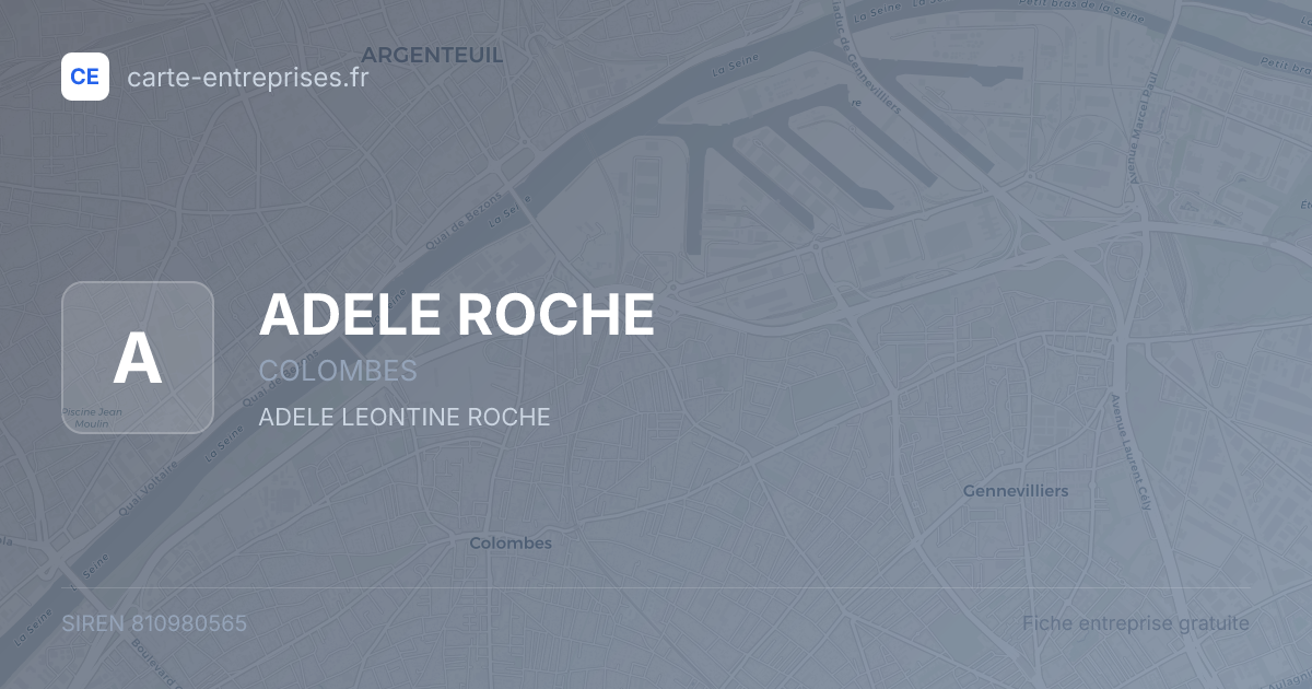 ADELE ROCHE — 810980565 — fiche entreprise