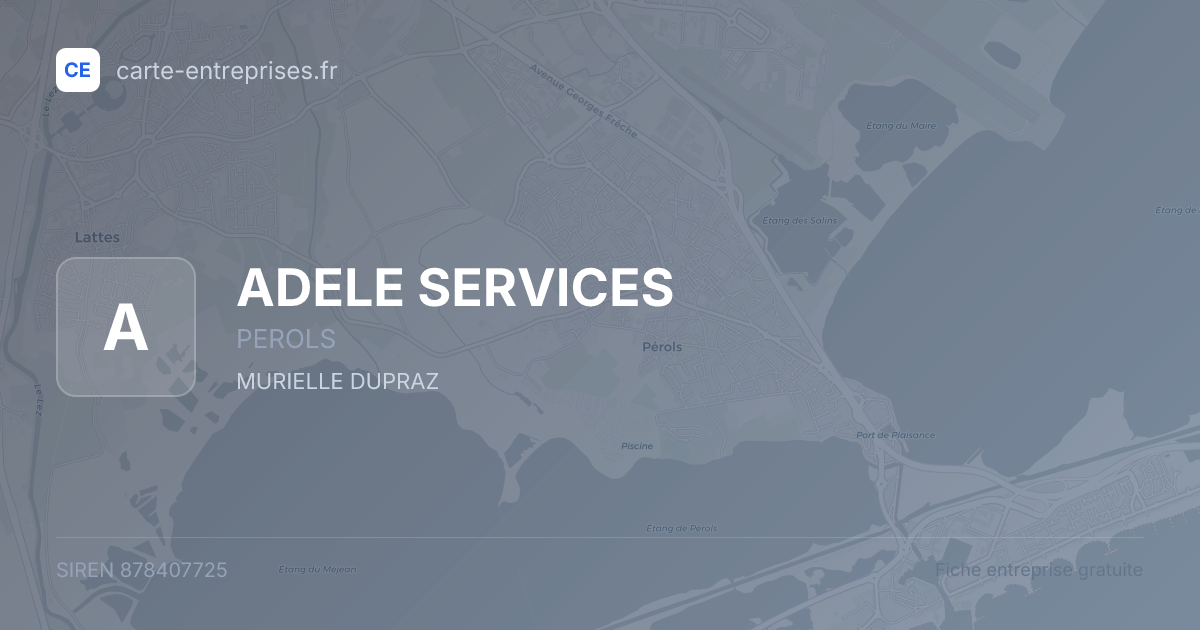 ADELE SERVICES — 878407725 — fiche entreprise