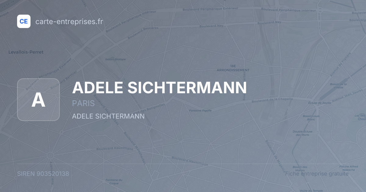 ADELE SICHTERMANN — 903520138 — fiche entreprise