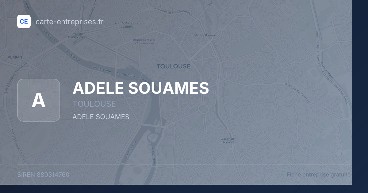 ADELE SOUAMES — 880314760 — fiche entreprise