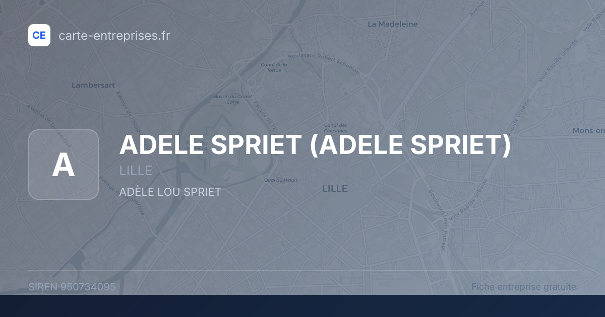 ADELE SPRIET — 950734095 — fiche entreprise