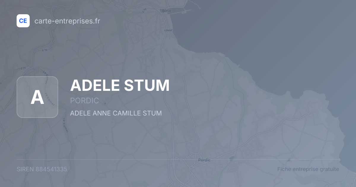 ADELE STUM — 884541335 — fiche entreprise