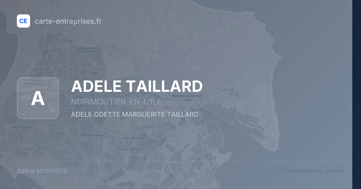 ADELE TAILLARD — 801619628 — fiche entreprise