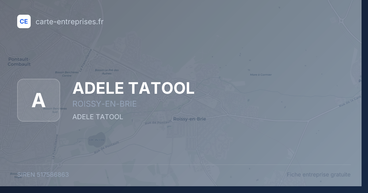ADELE TATOOL — 517586863 — fiche entreprise