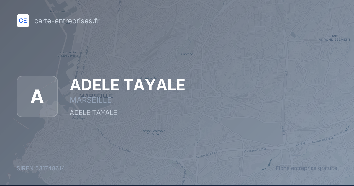 ADELE TAYALE — 531748614 — fiche entreprise