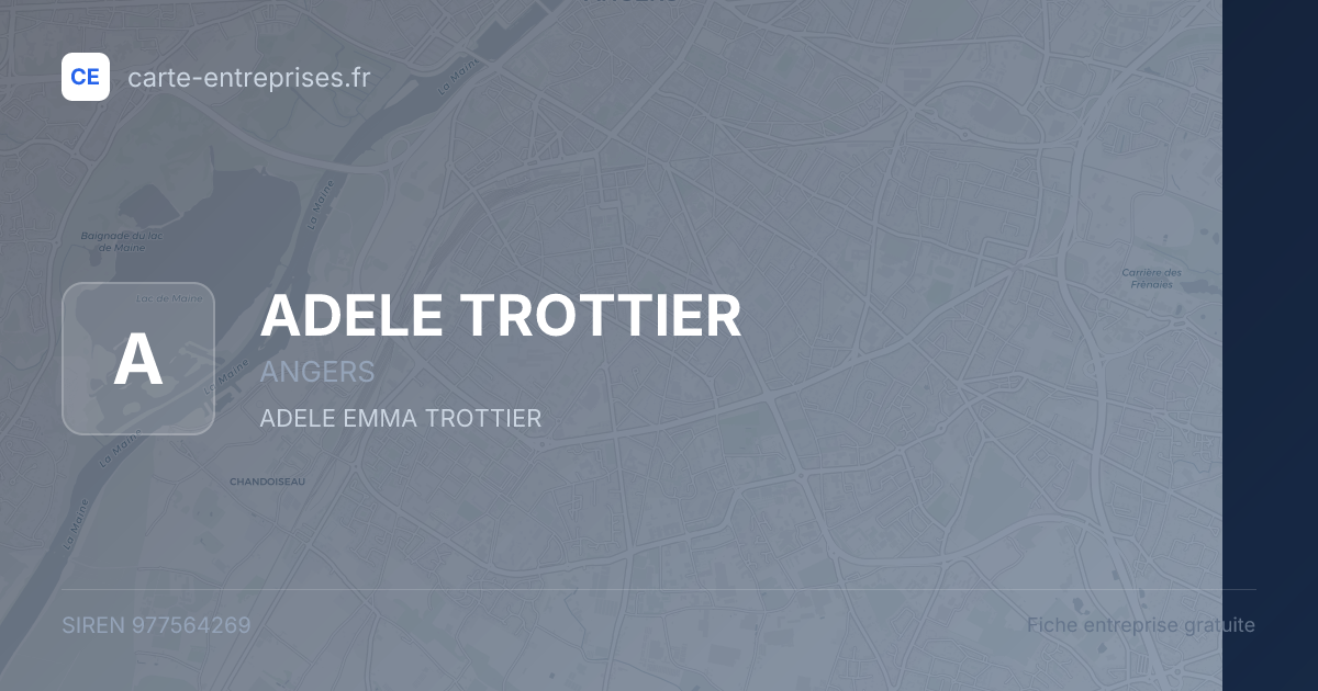 ADELE TROTTIER — 977564269 — fiche entreprise
