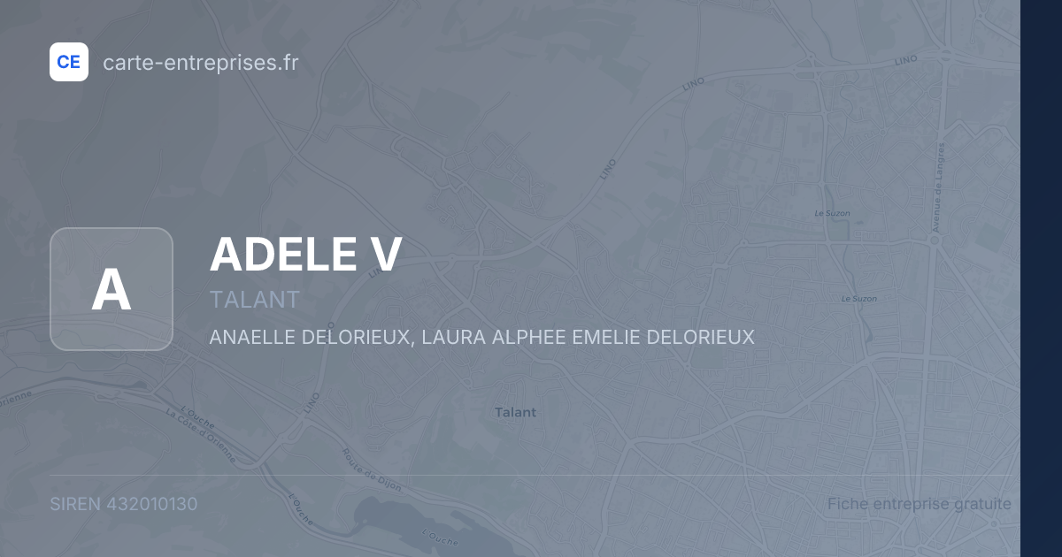 ADELE V — 432010130 — fiche entreprise