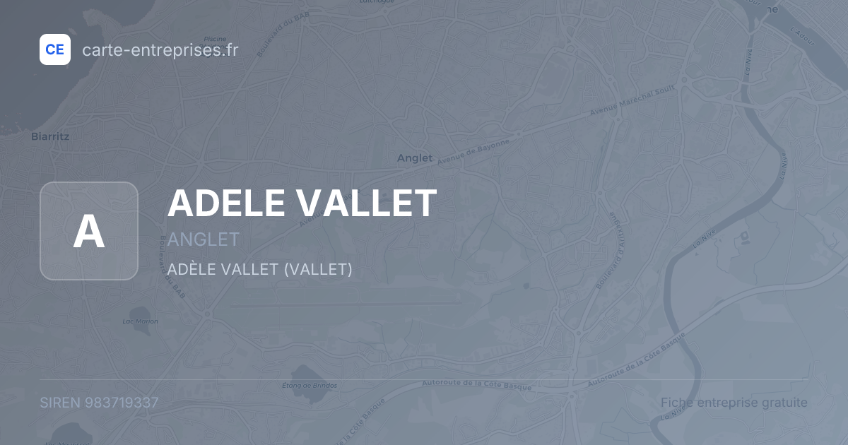 ADELE VALLET — 983719337 — fiche entreprise