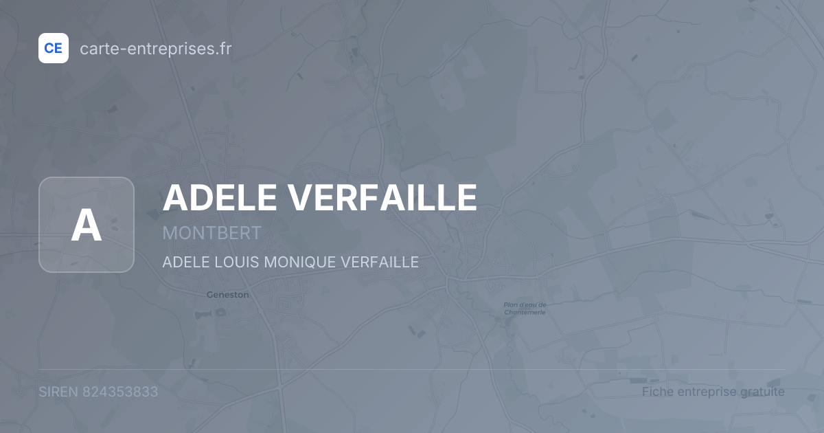 ADELE VERFAILLE — 824353833 — fiche entreprise