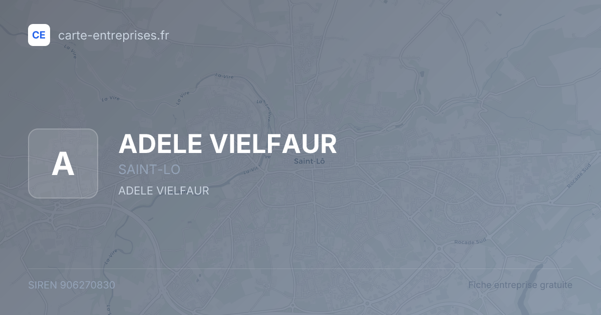 ADELE VIELFAUR — 906270830 — fiche entreprise