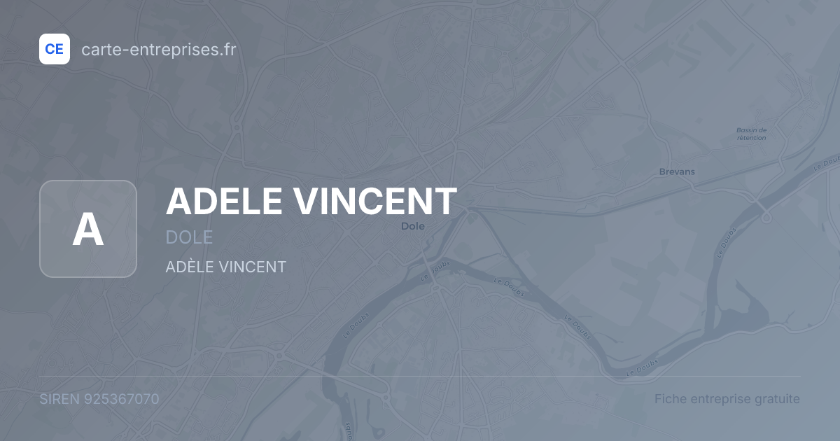 ADELE VINCENT — 925367070 — fiche entreprise