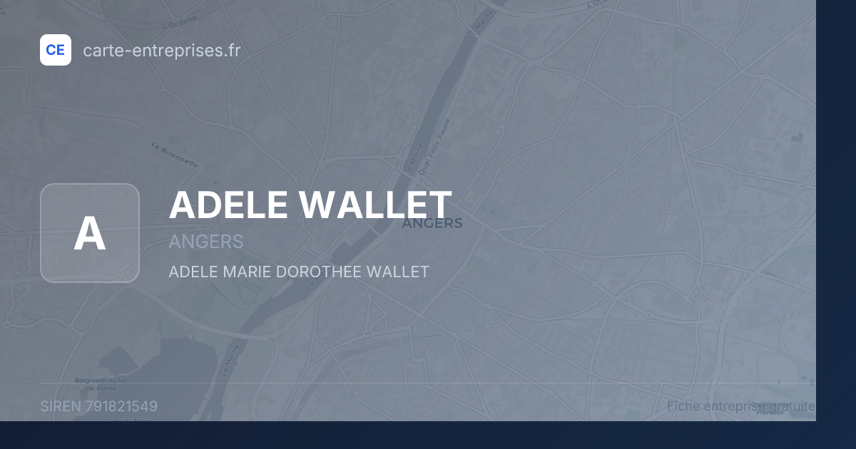 ADELE WALLET — 791821549 — fiche entreprise