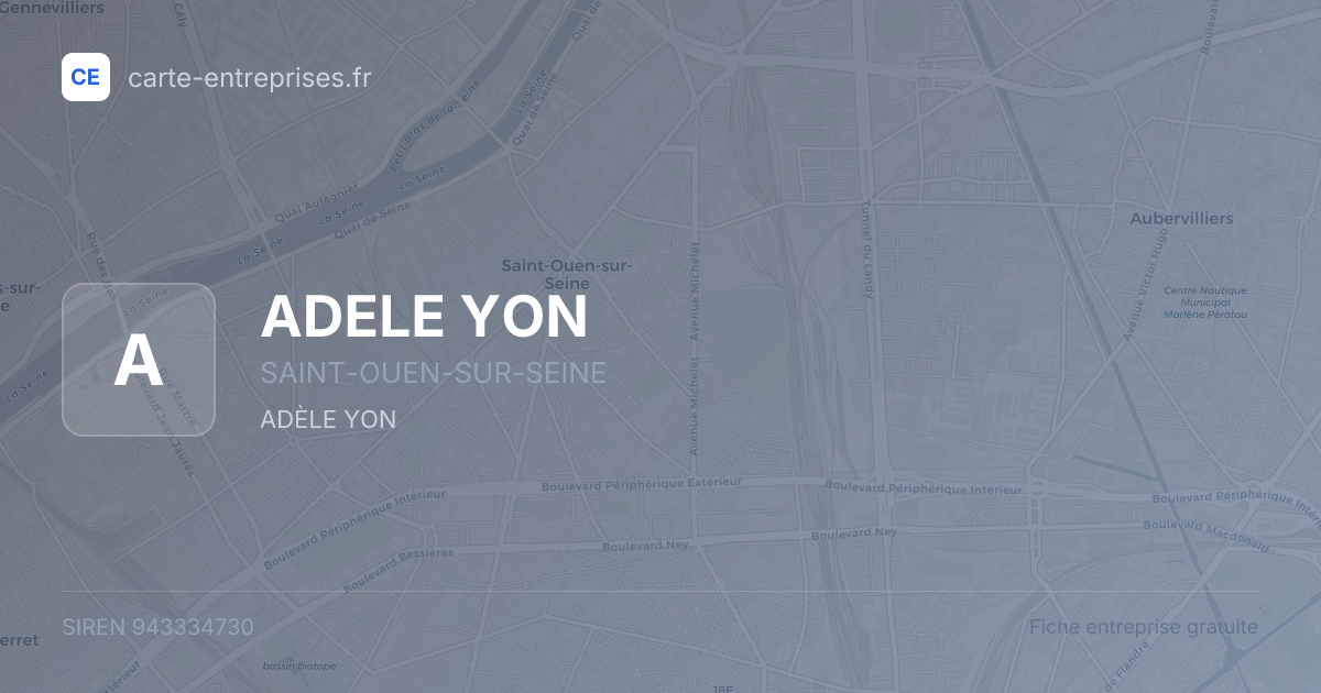 ADELE YON — 943334730 — fiche entreprise
