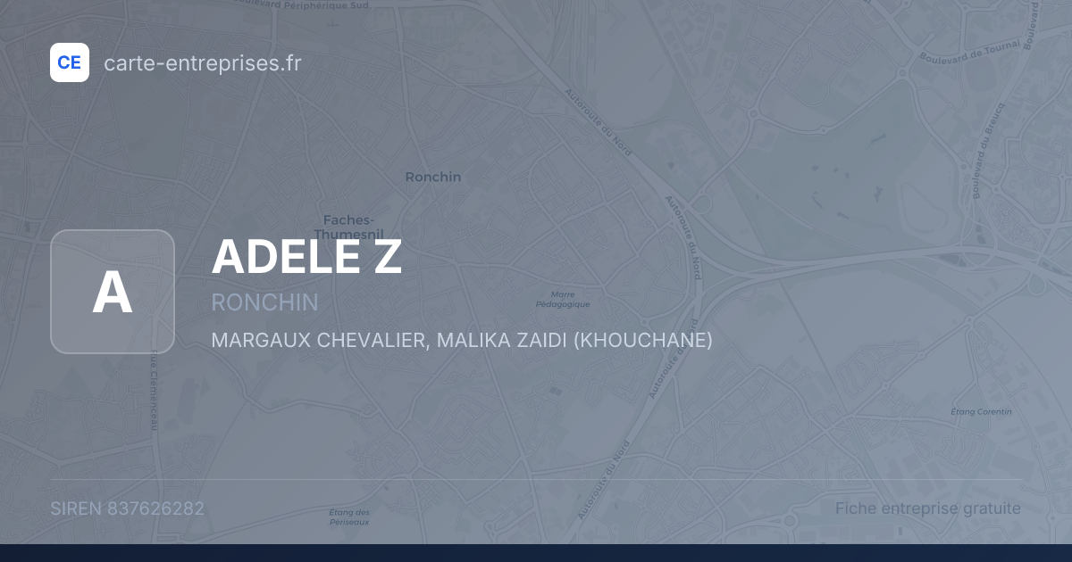 ADELE Z — 837626282 — fiche entreprise