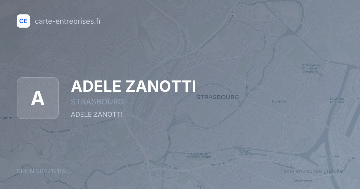 ADELE ZANOTTI — 904712189 — fiche entreprise