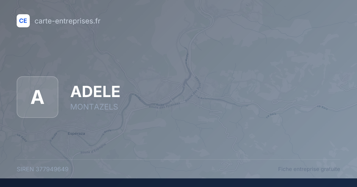 ADELE — 377949649 — fiche entreprise