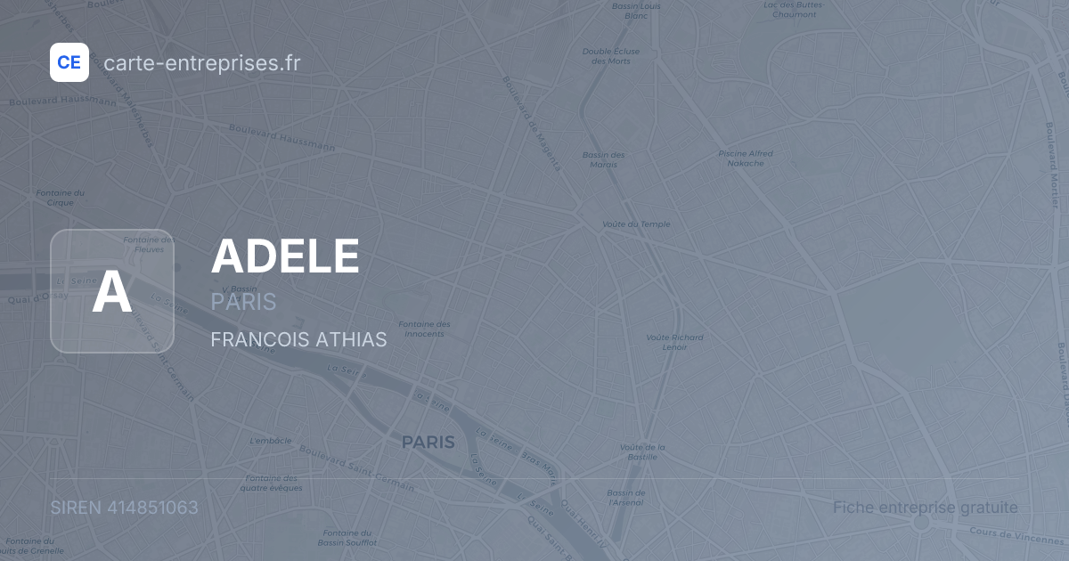 ADELE — 414851063 — fiche entreprise