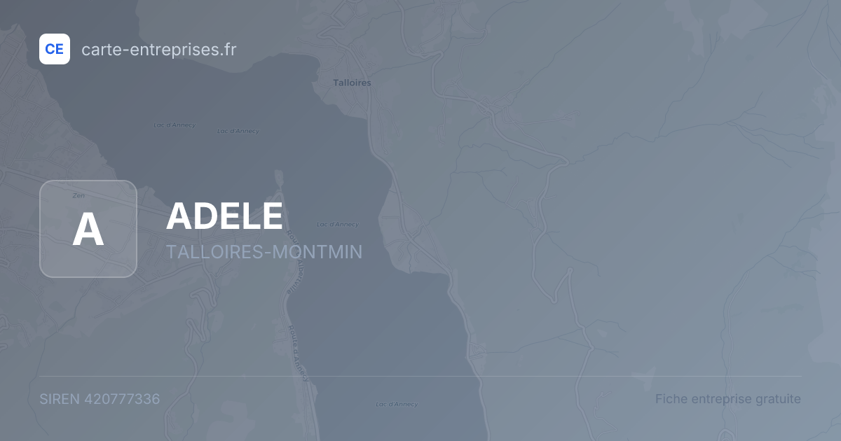 ADELE — 420777336 — fiche entreprise