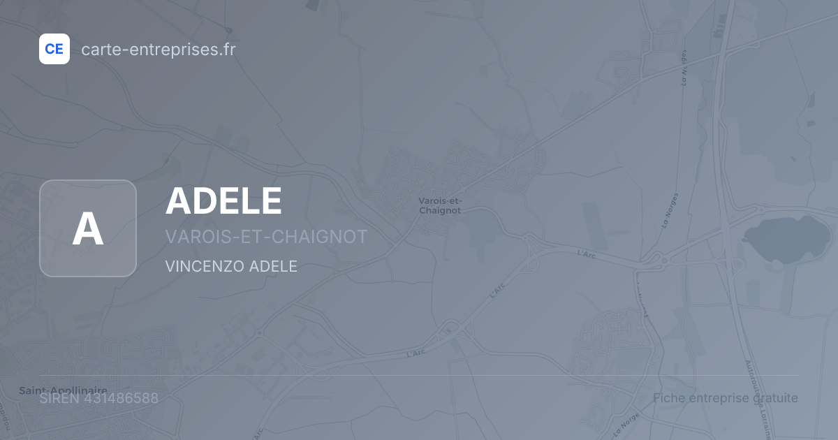 ADELE — 431486588 — fiche entreprise