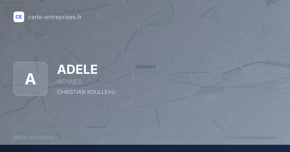 ADELE — 451148332 — fiche entreprise