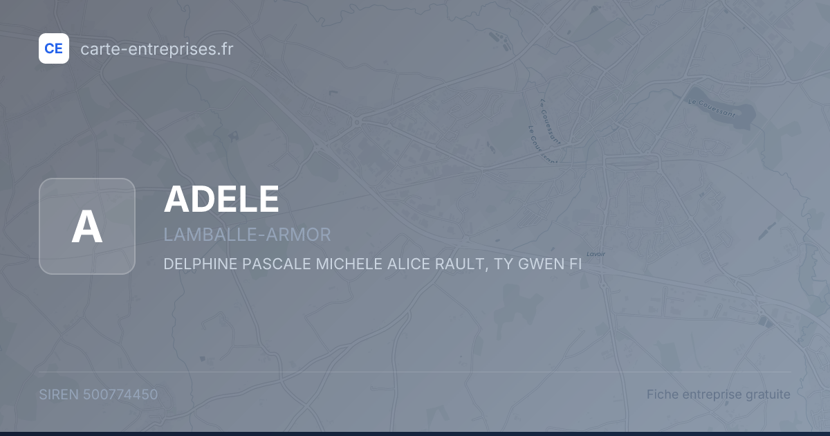ADELE — 500774450 — fiche entreprise