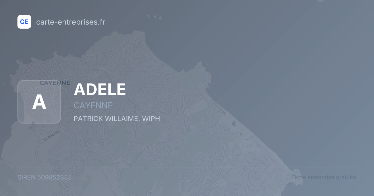 ADELE — 509852885 — fiche entreprise