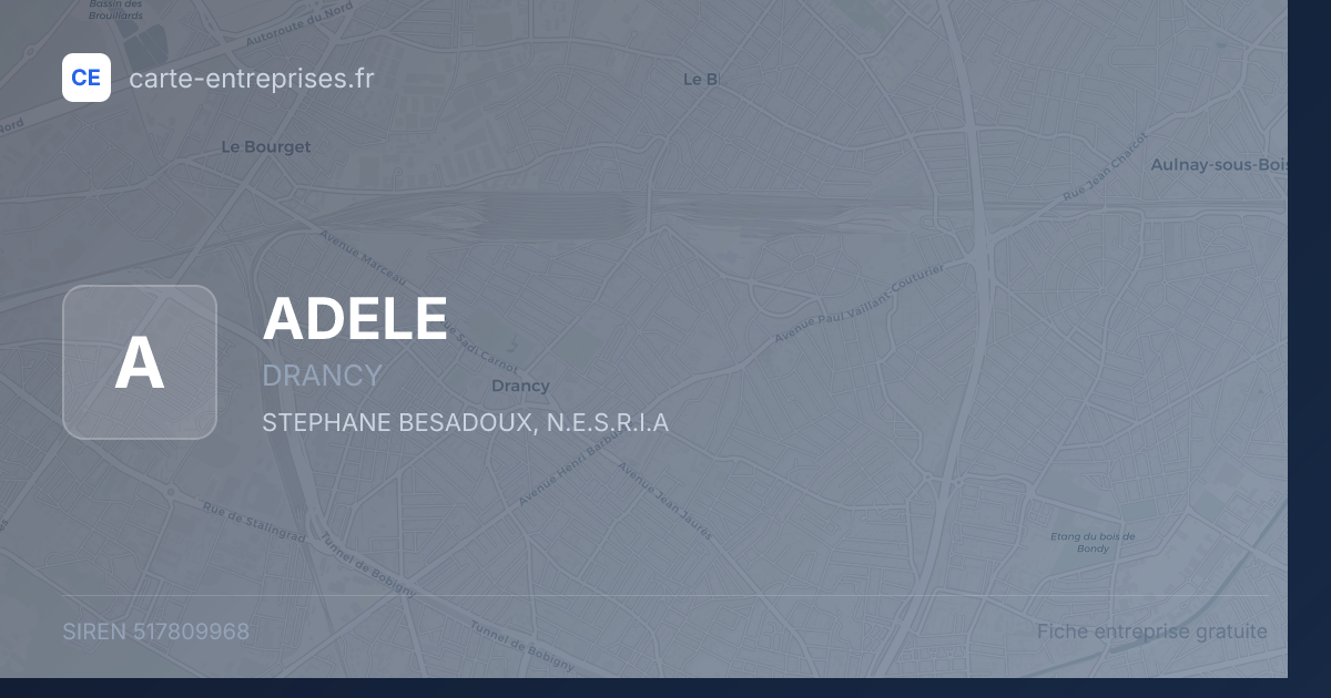 ADELE — 517809968 — fiche entreprise
