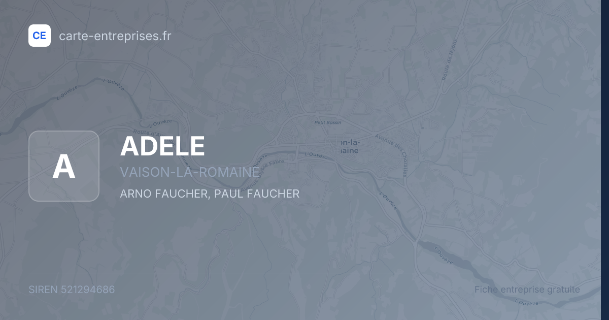 ADELE — 521294686 — fiche entreprise