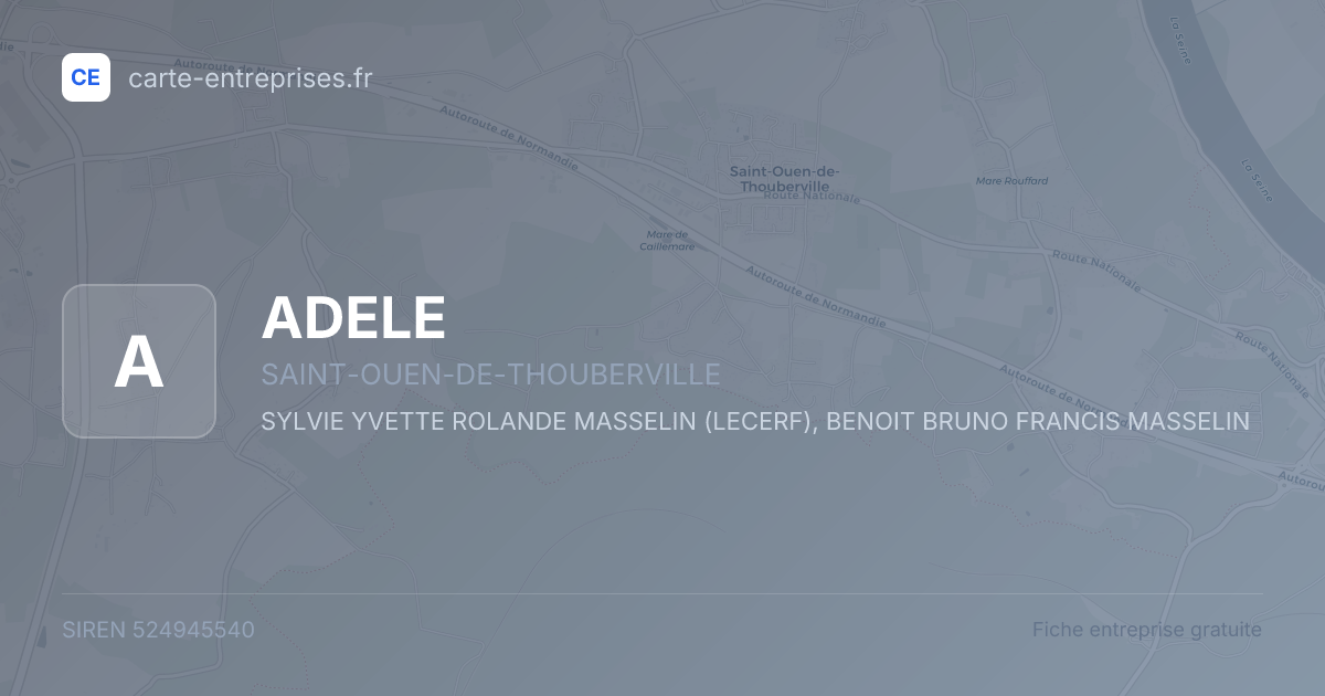 ADELE — 524945540 — fiche entreprise