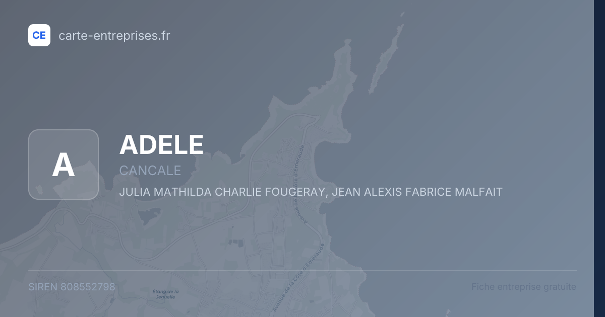 ADELE — 808552798 — fiche entreprise