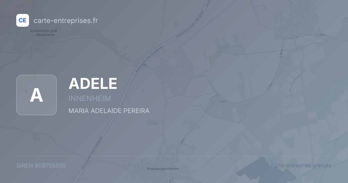 ADELE — 809755655 — fiche entreprise