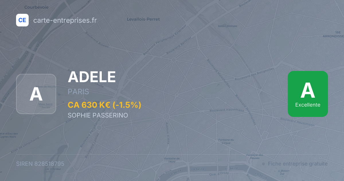 ADELE — 828518795 — fiche entreprise