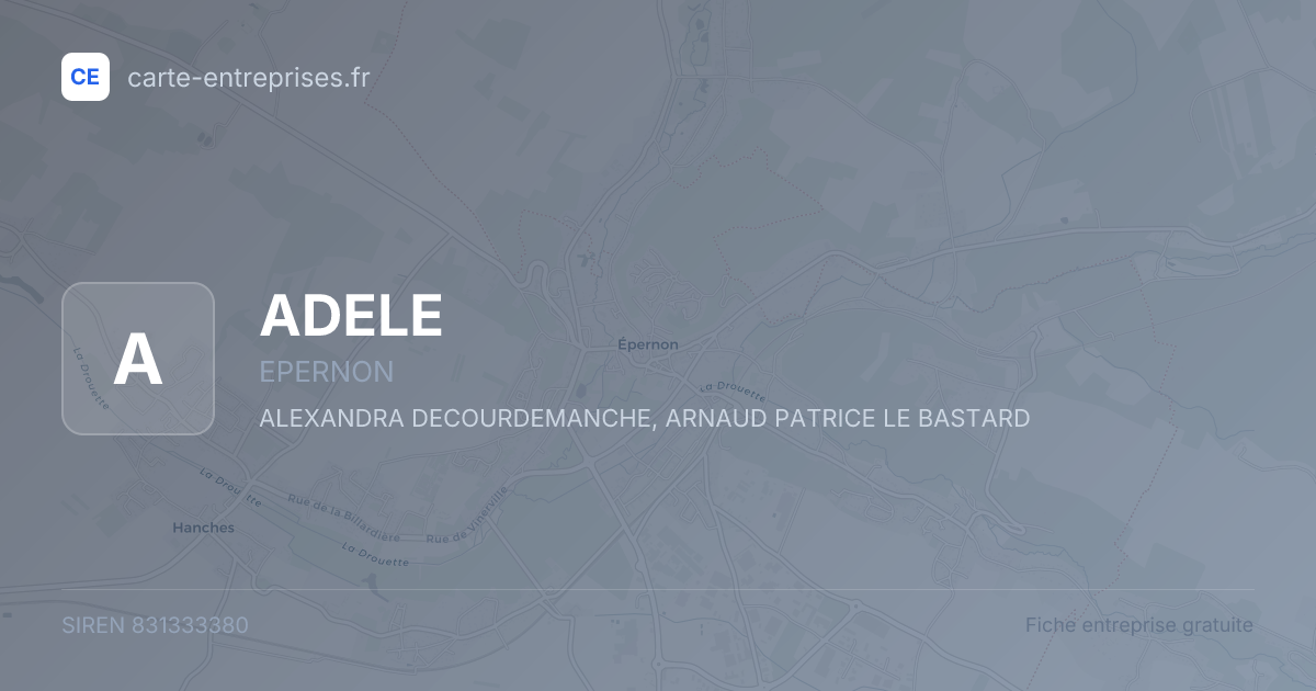 ADELE — 831333380 — fiche entreprise