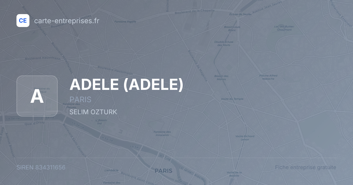 ADELE — 834311656 — fiche entreprise