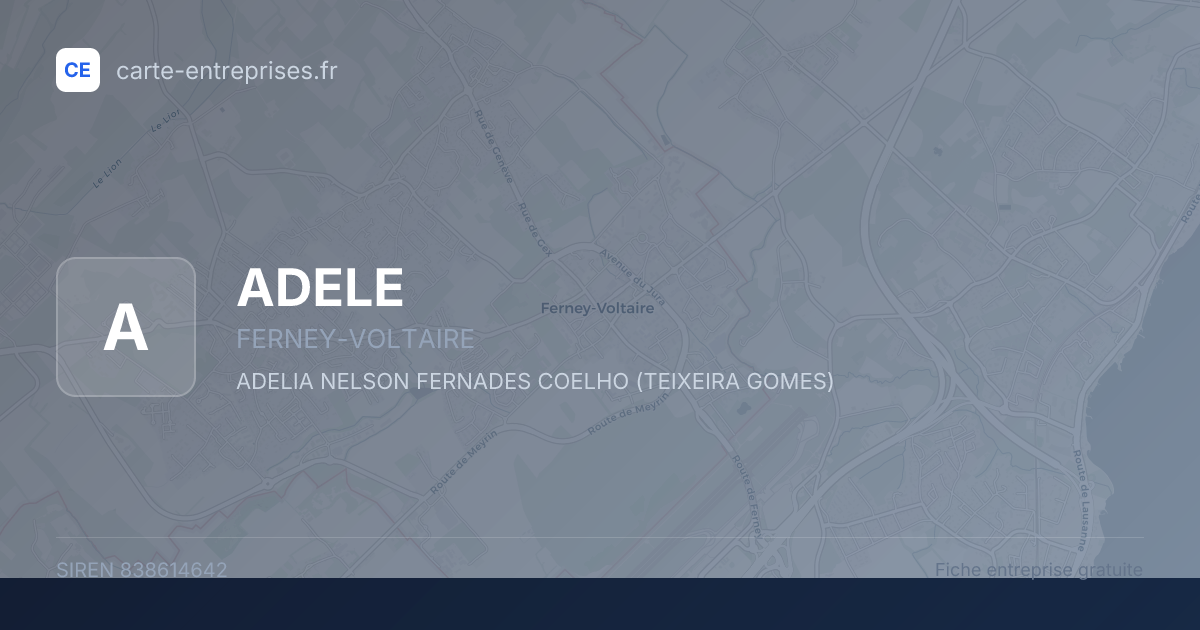 ADELE — 838614642 — fiche entreprise