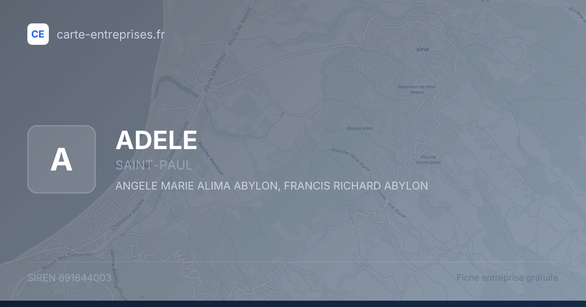 ADELE — 891844003 — fiche entreprise