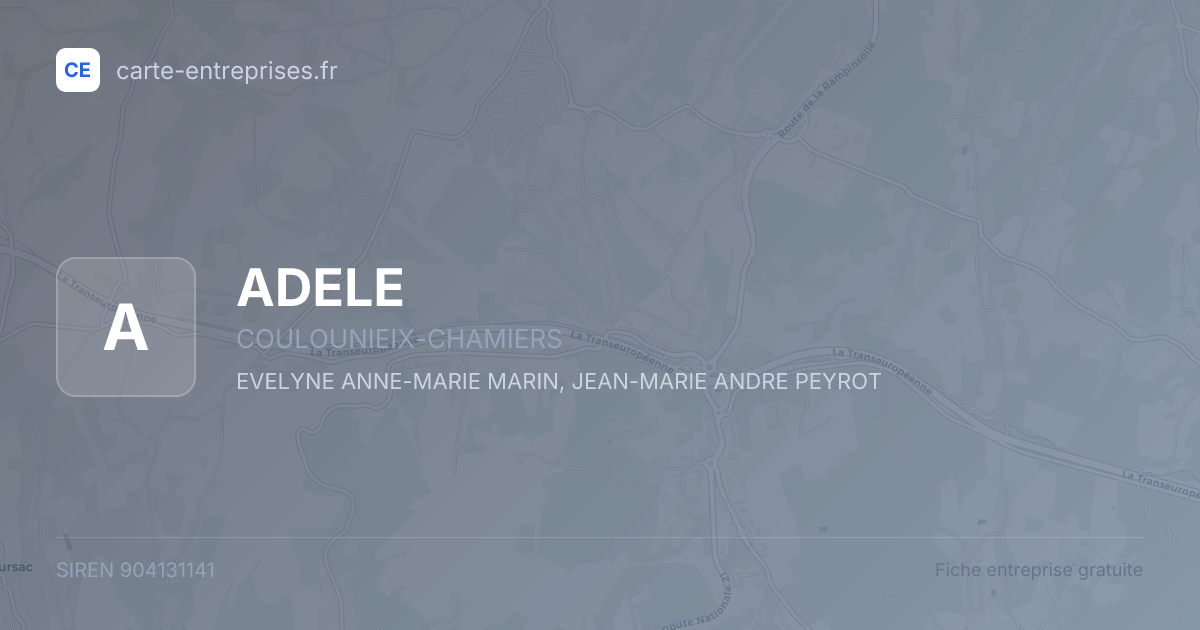 ADELE — 904131141 — fiche entreprise