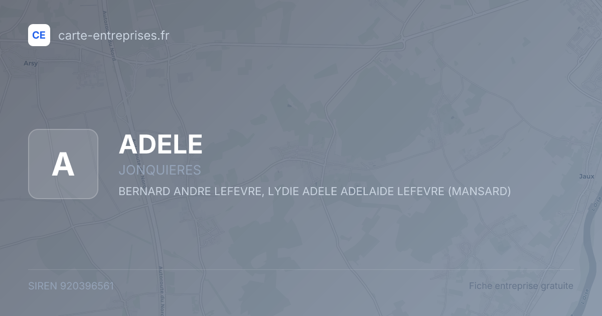 ADELE — 920396561 — fiche entreprise