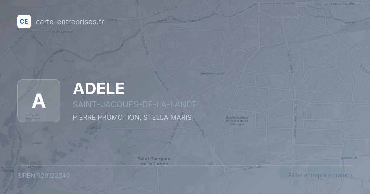 ADELE — 929122240 — fiche entreprise