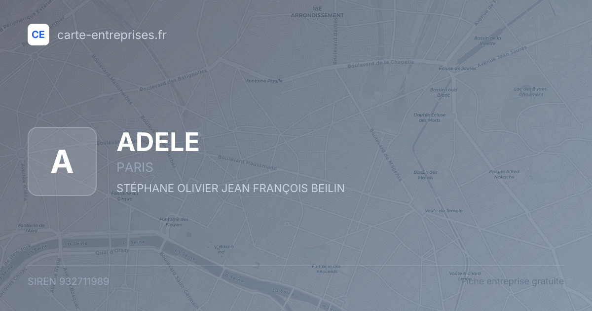 ADELE — 932711989 — fiche entreprise