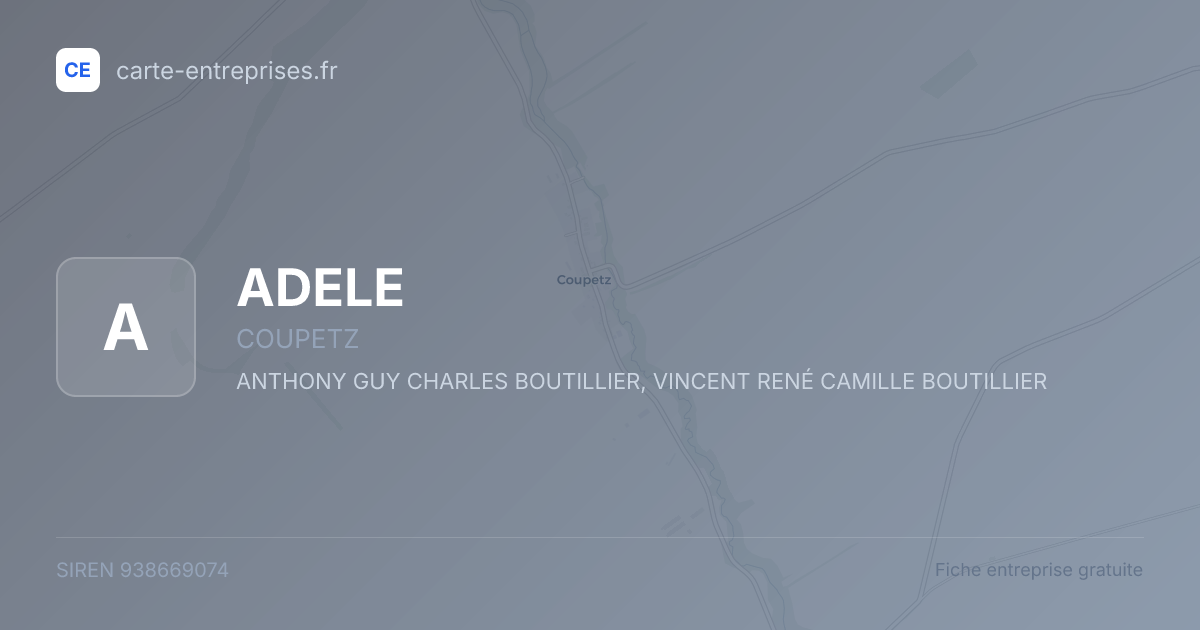 ADELE — 938669074 — fiche entreprise