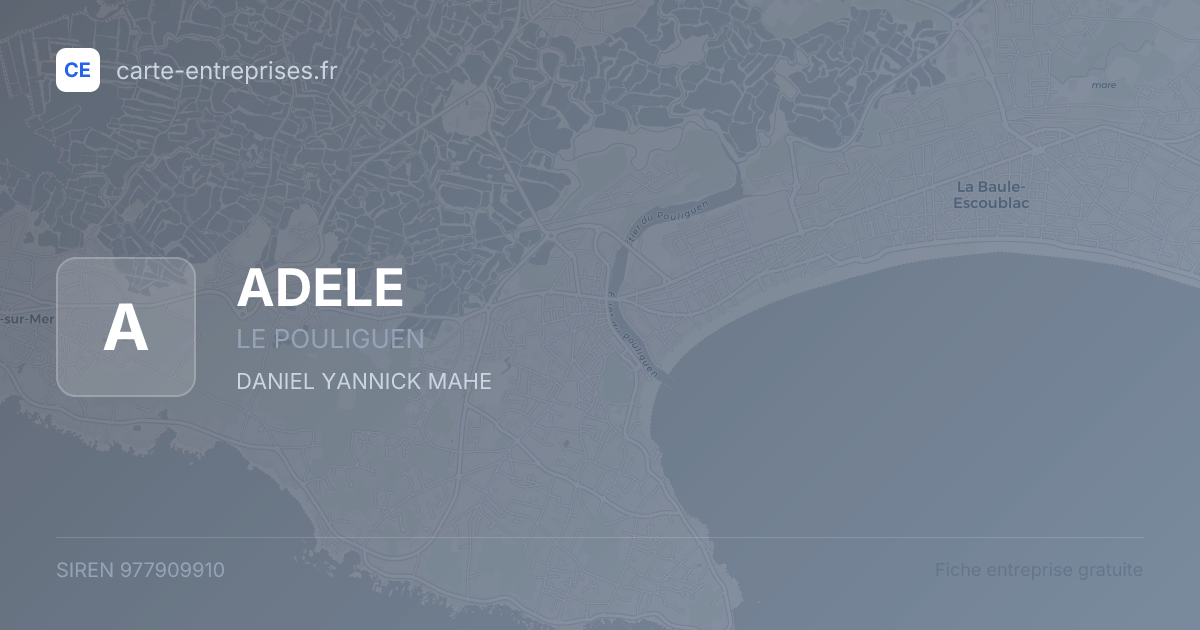 ADELE — 977909910 — fiche entreprise
