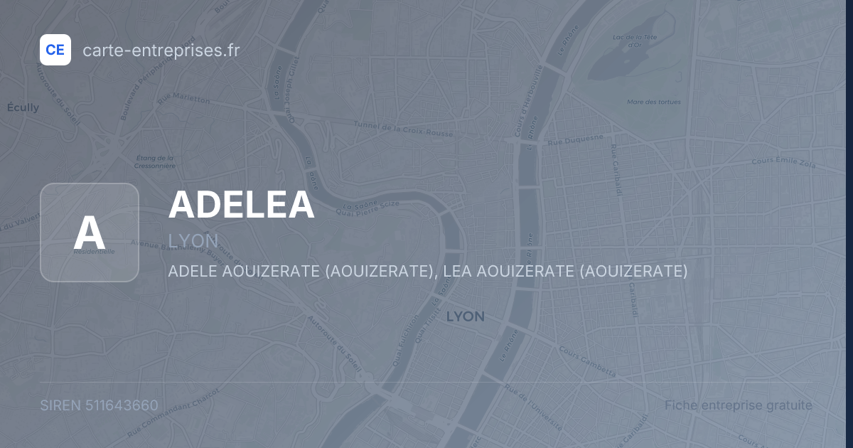 ADELEA — 511643660 — fiche entreprise