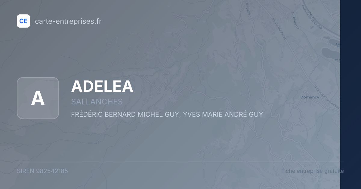 ADELEA — 982542185 — fiche entreprise