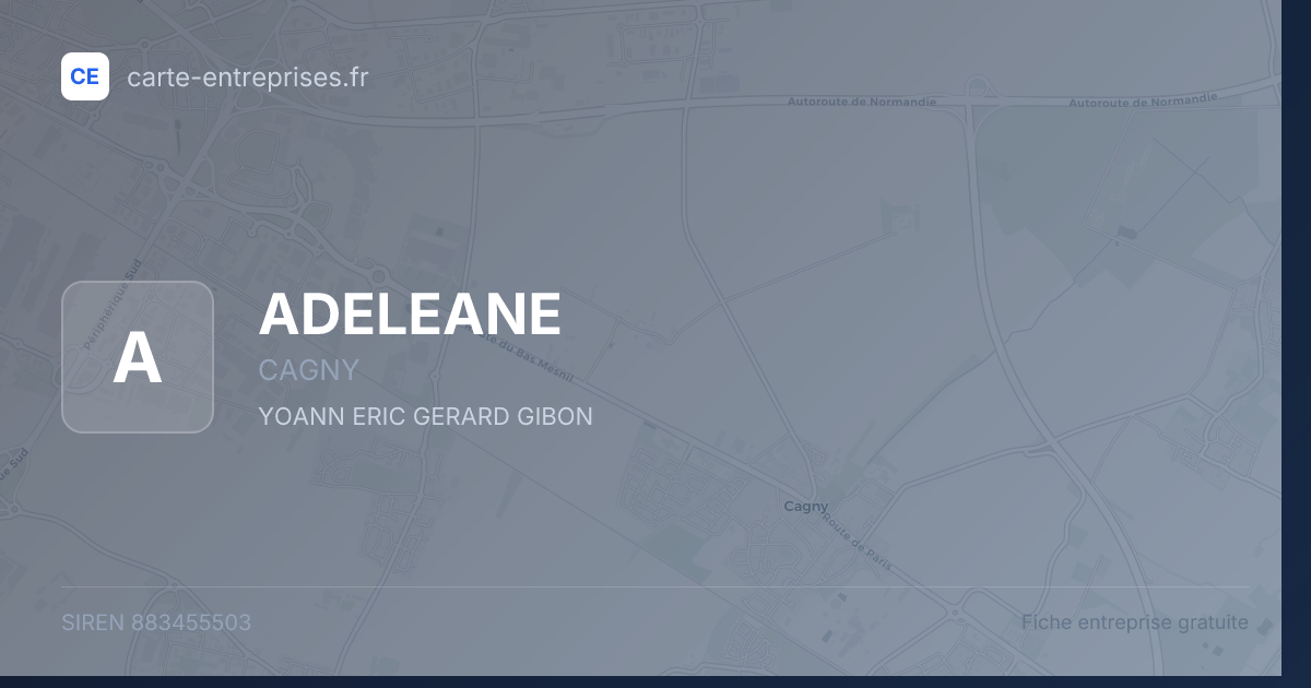 ADELEANE — 883455503 — fiche entreprise