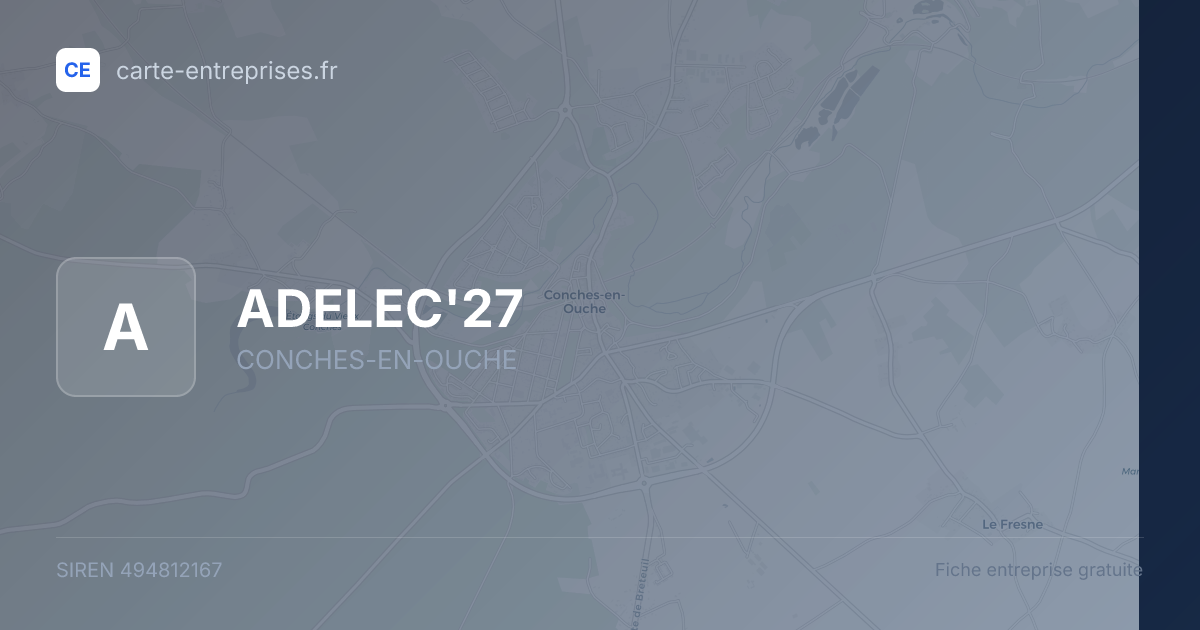 ADELEC'27 — 494812167 — fiche entreprise