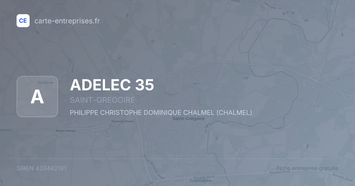 ADELEC 35 — 433442191 — fiche entreprise