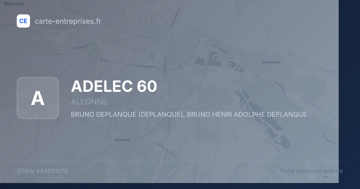 ADELEC 60 — 444991079 — fiche entreprise